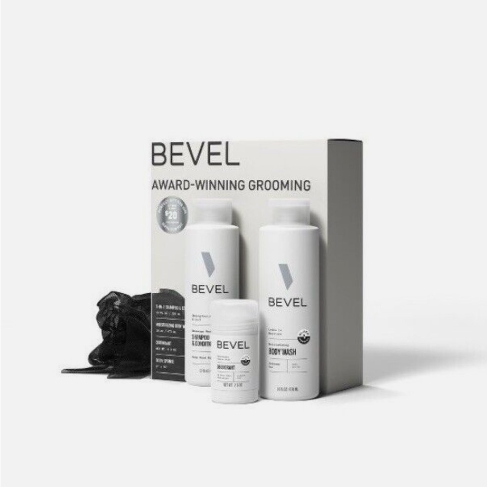 Bevel Men's Grooming Kit - White